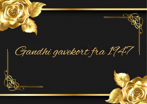 Gandhi gavekort fra 1947
