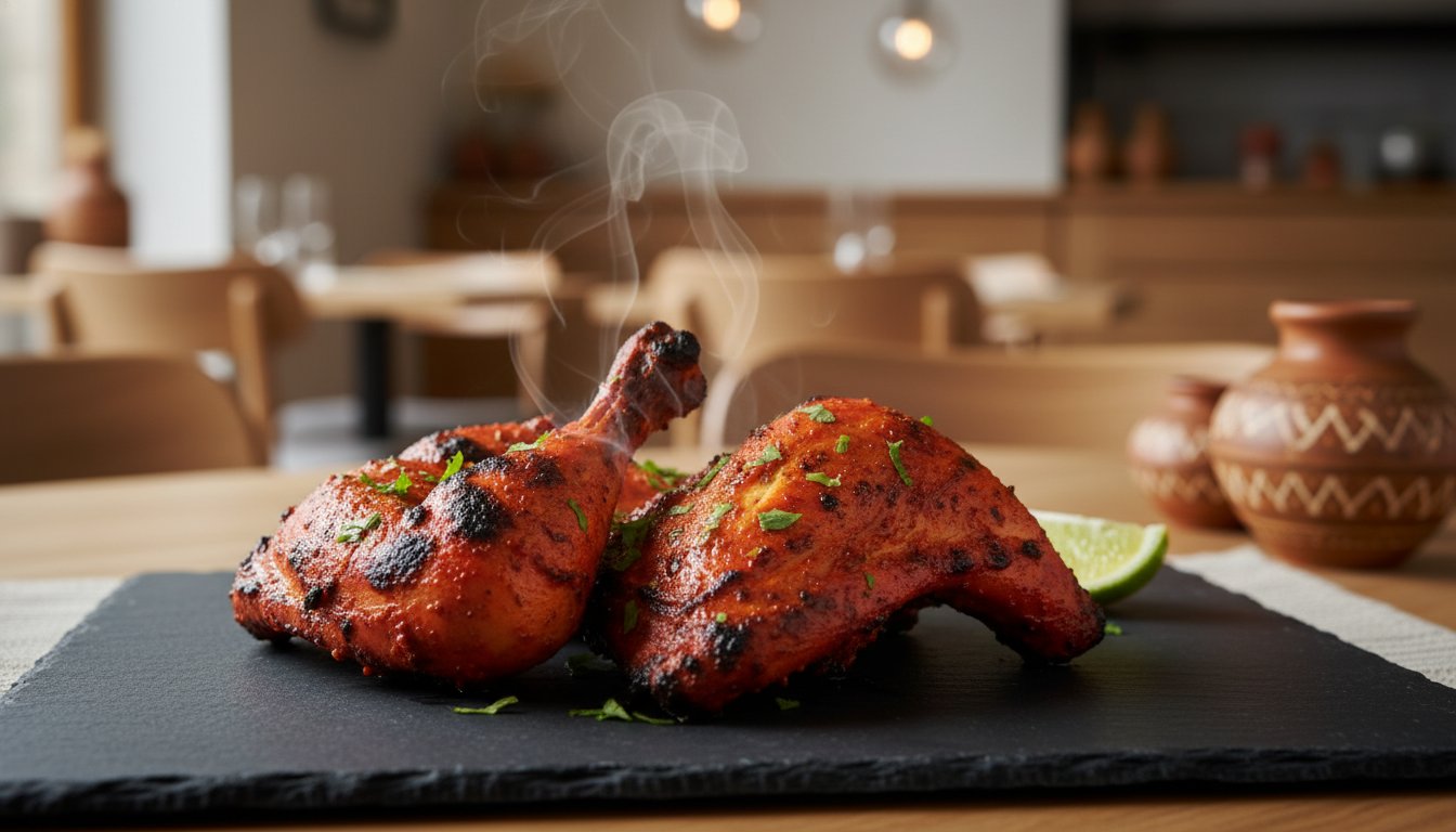 chicken tikka på Majorstuen: Opplev autentisk indisk mat hos 1947 Gandhi